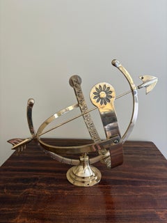 Vintage Englisch Land Messing Garten Armillary Sonnenuhr