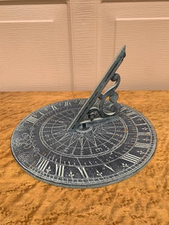 Cadran solaire de jardin en fer céleste Vintage English Country