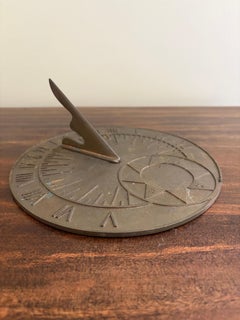 Vintage English Country Iron Garden Sundial