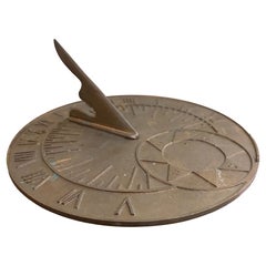 Vintage English Country Iron Garden Sundial