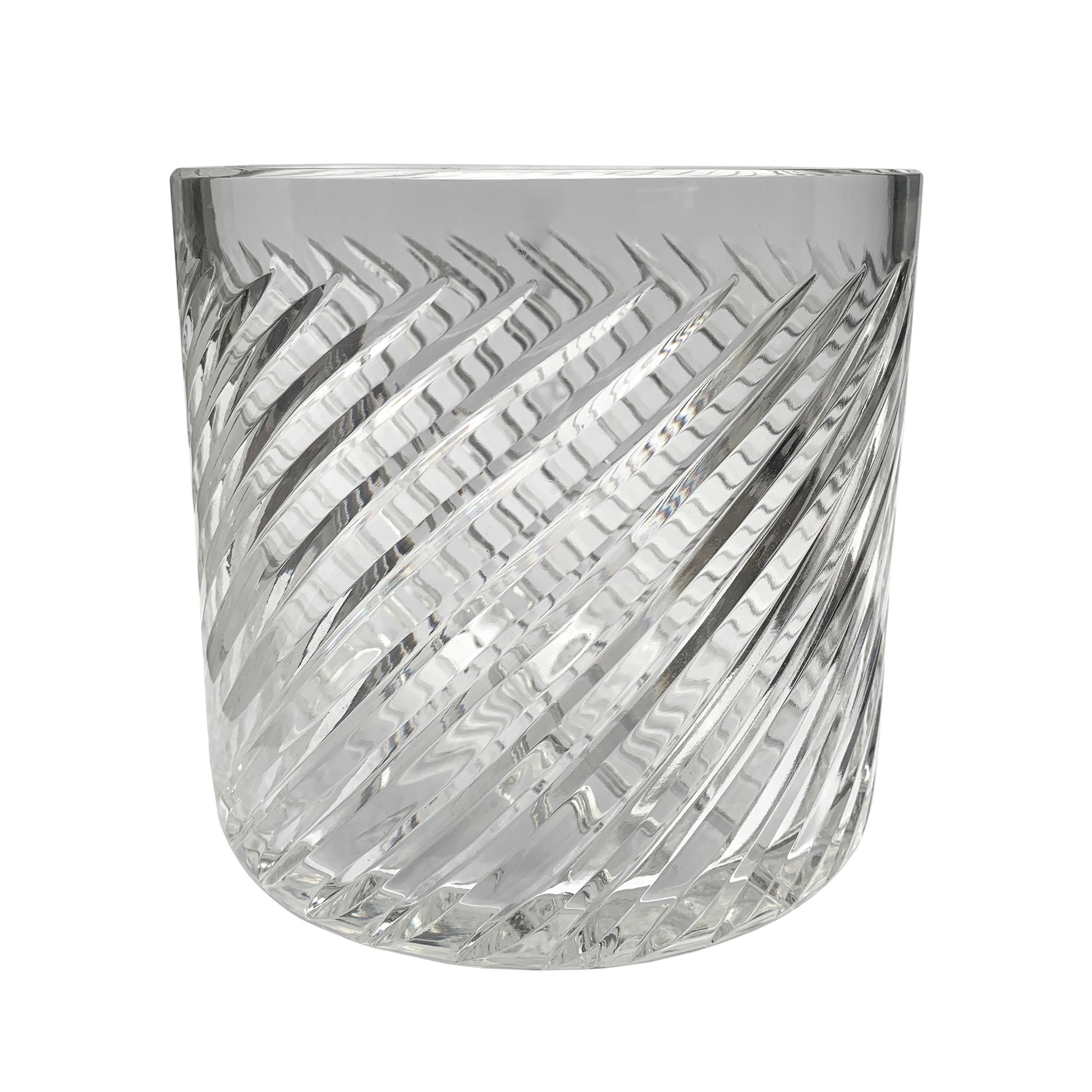 crystal ice bucket vintage