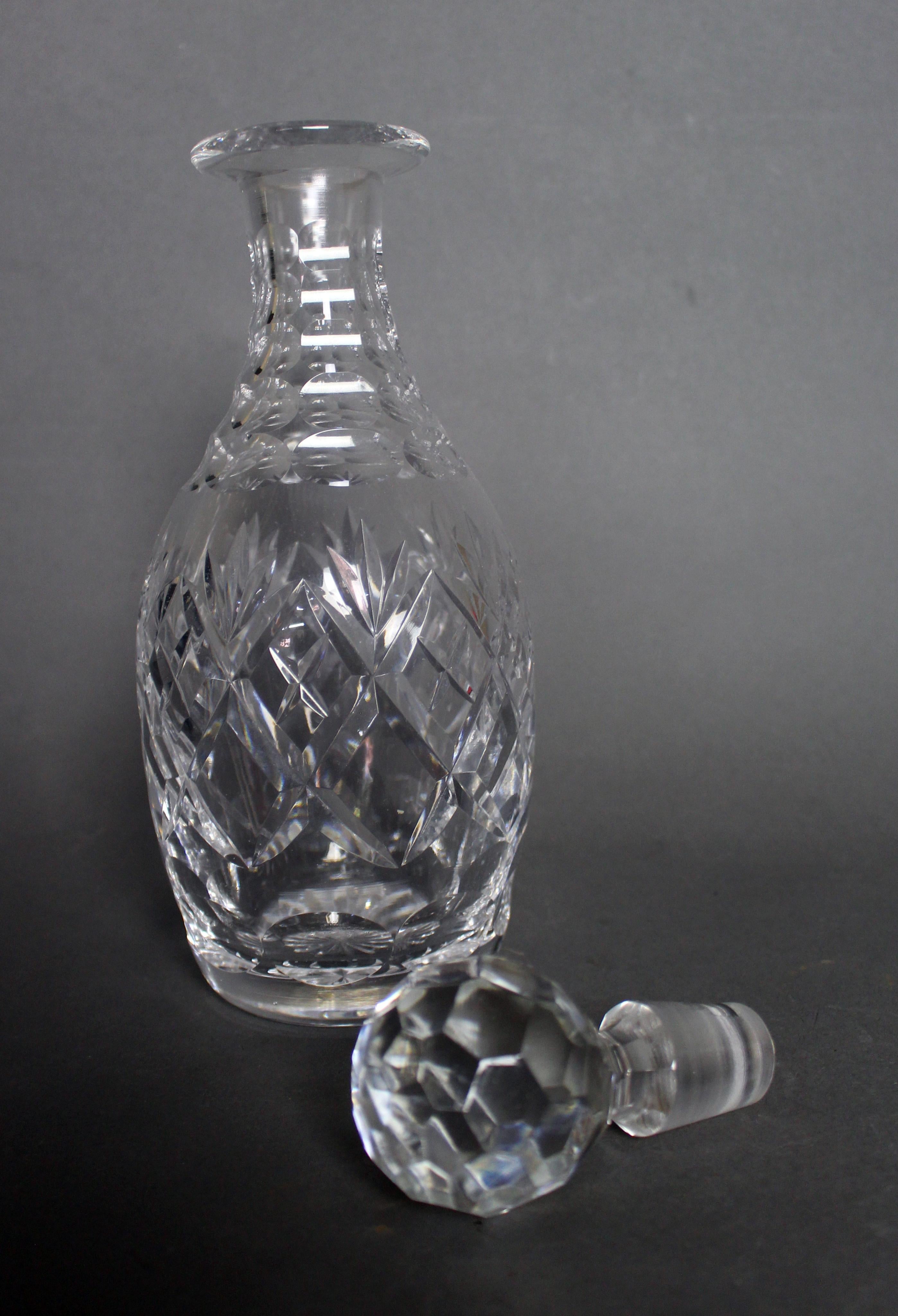 cut glass decanter vintage