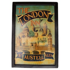 Vintage English Double-Sided Pub Sign for "The London Inn"