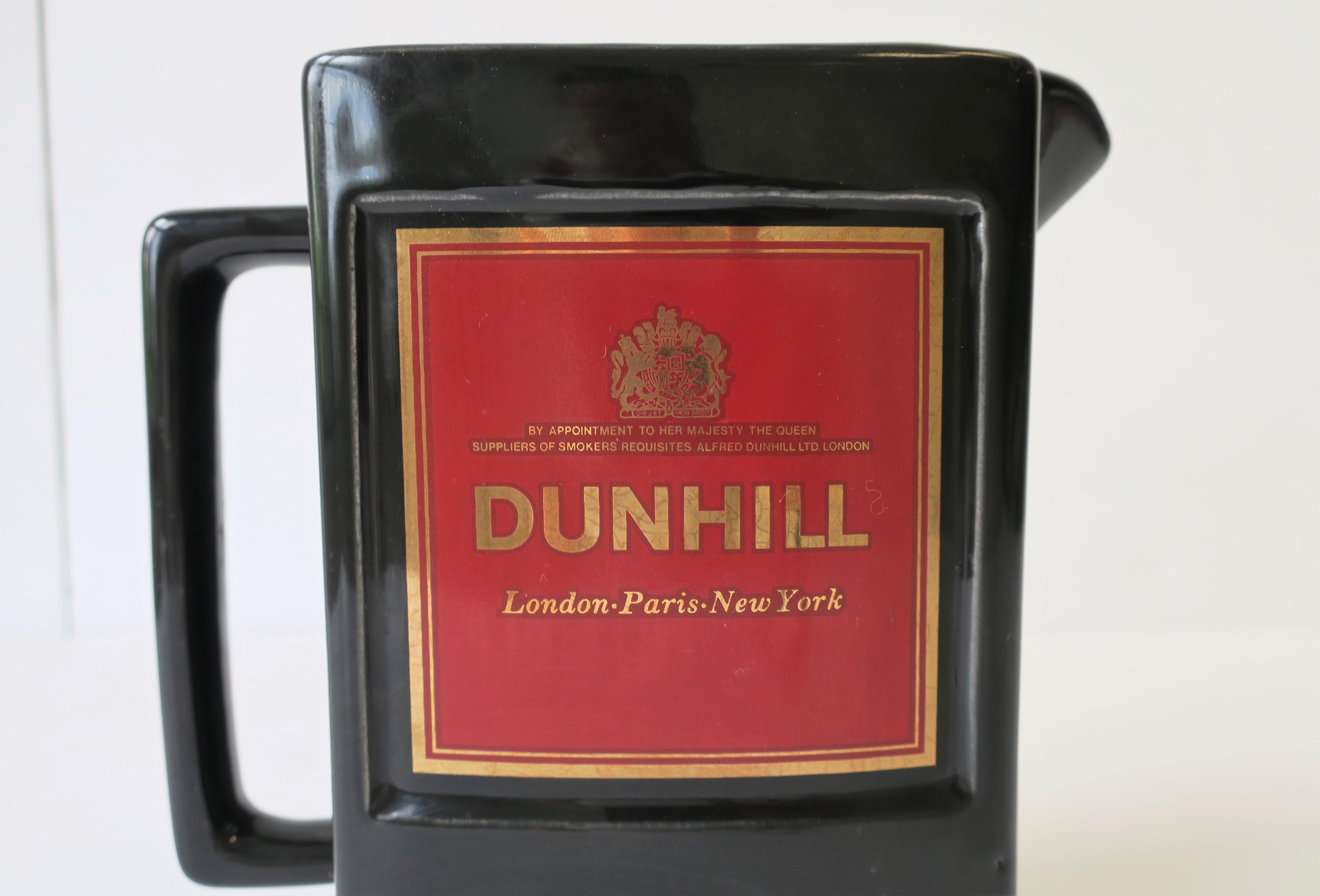 Vintage English Dunhill Liquior Spirits or Water Decanter Pitcher In Good Condition In New York, NY