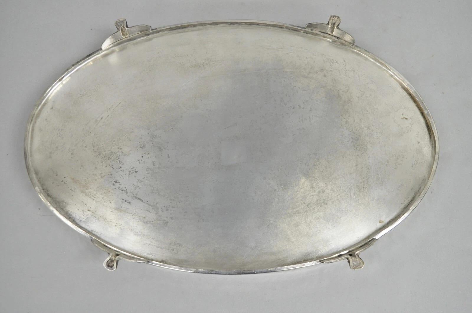 Vintage English Edwardian Style Oval Raised Gallery 21