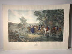 Vintage English Engraving Print after Richard Barrett Davis / Engraved F Bromley