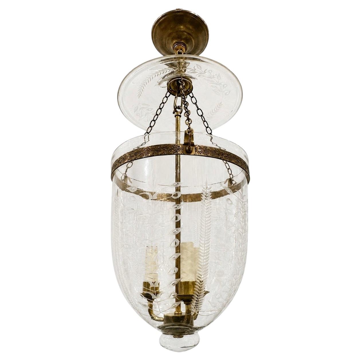 Vintage English Etched Lantern