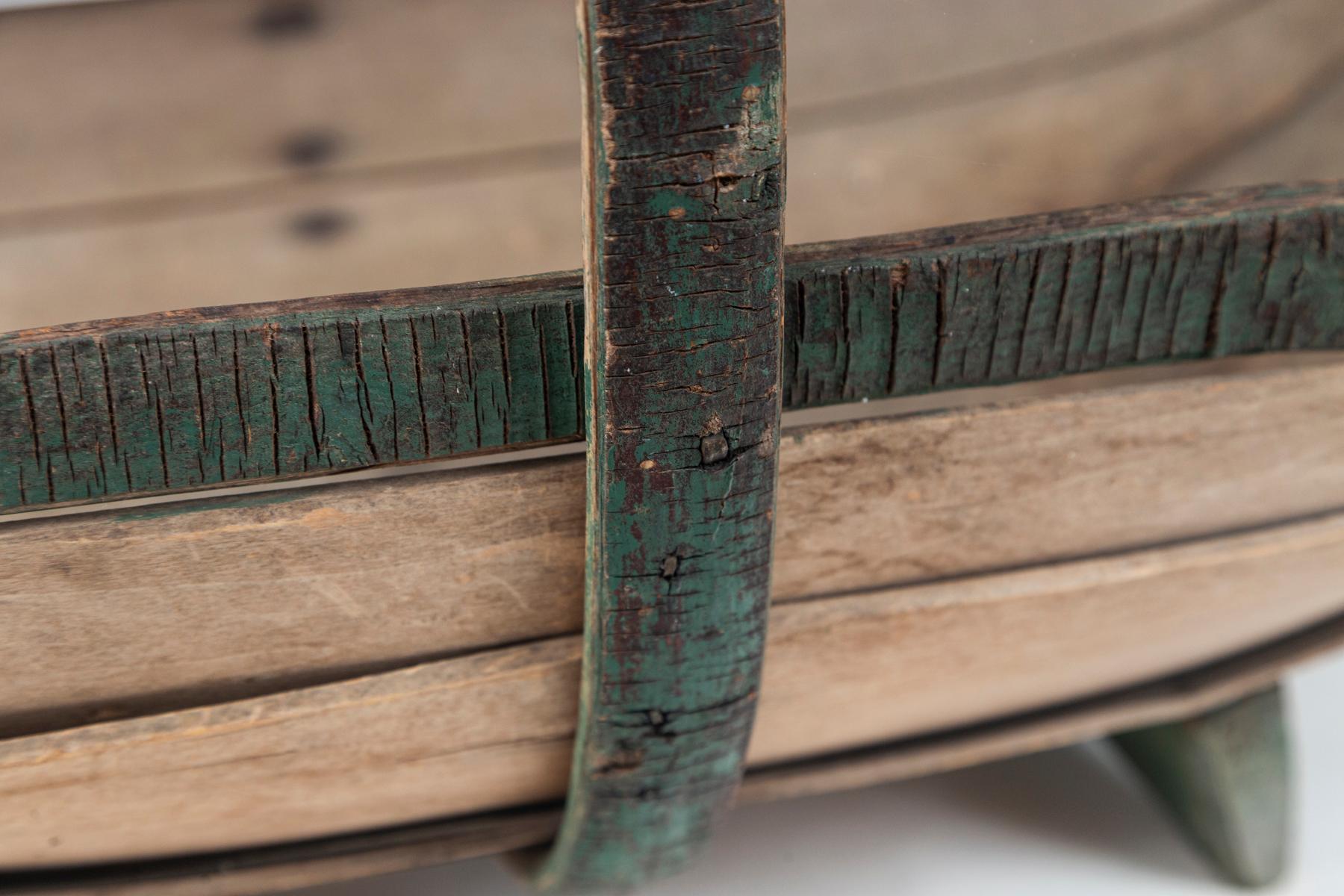 Rustic Vintage English Garden Trug 'Basket', circa 1930