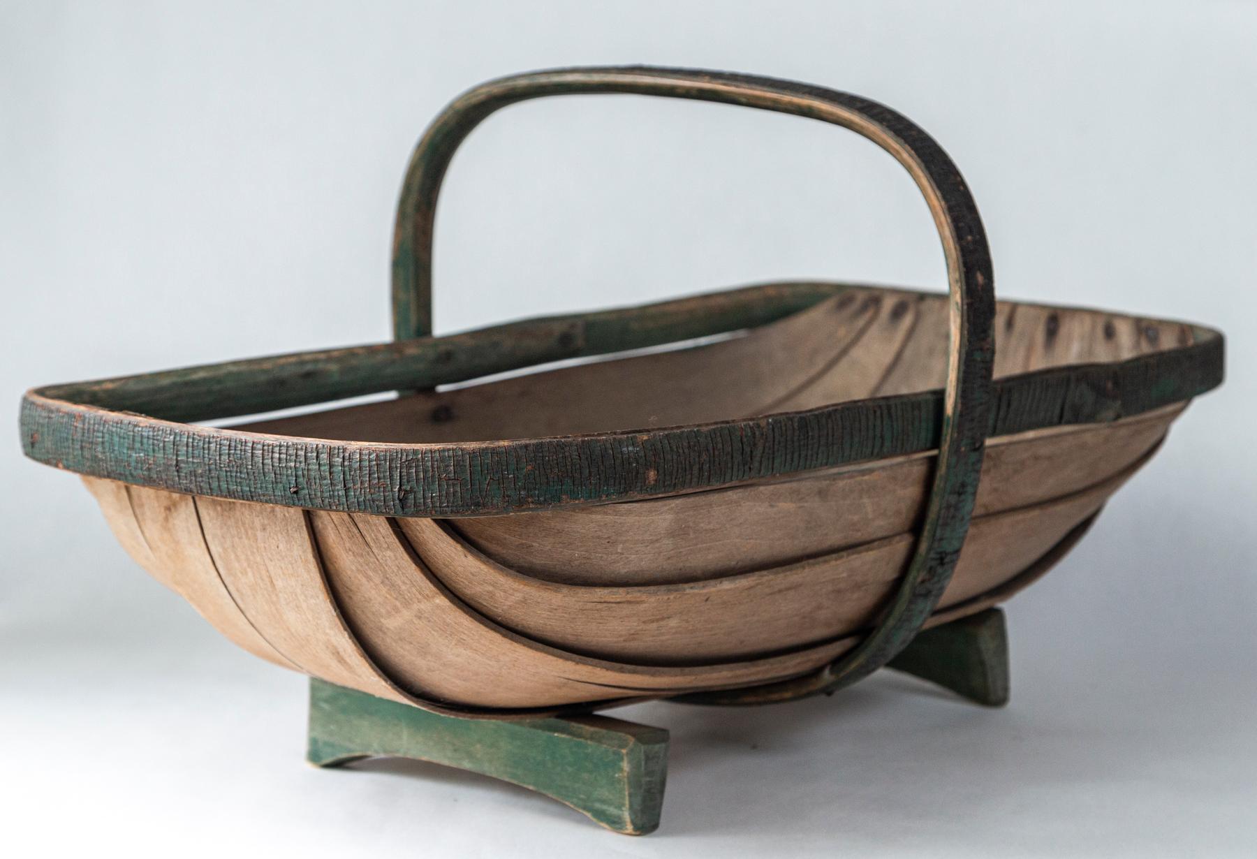 Mid-20th Century Vintage English Garden Trug 'Basket', circa 1930