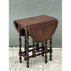 Vintage English Gate Leg Side Table