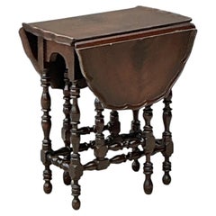 Vintage English Gate Leg Side Table
