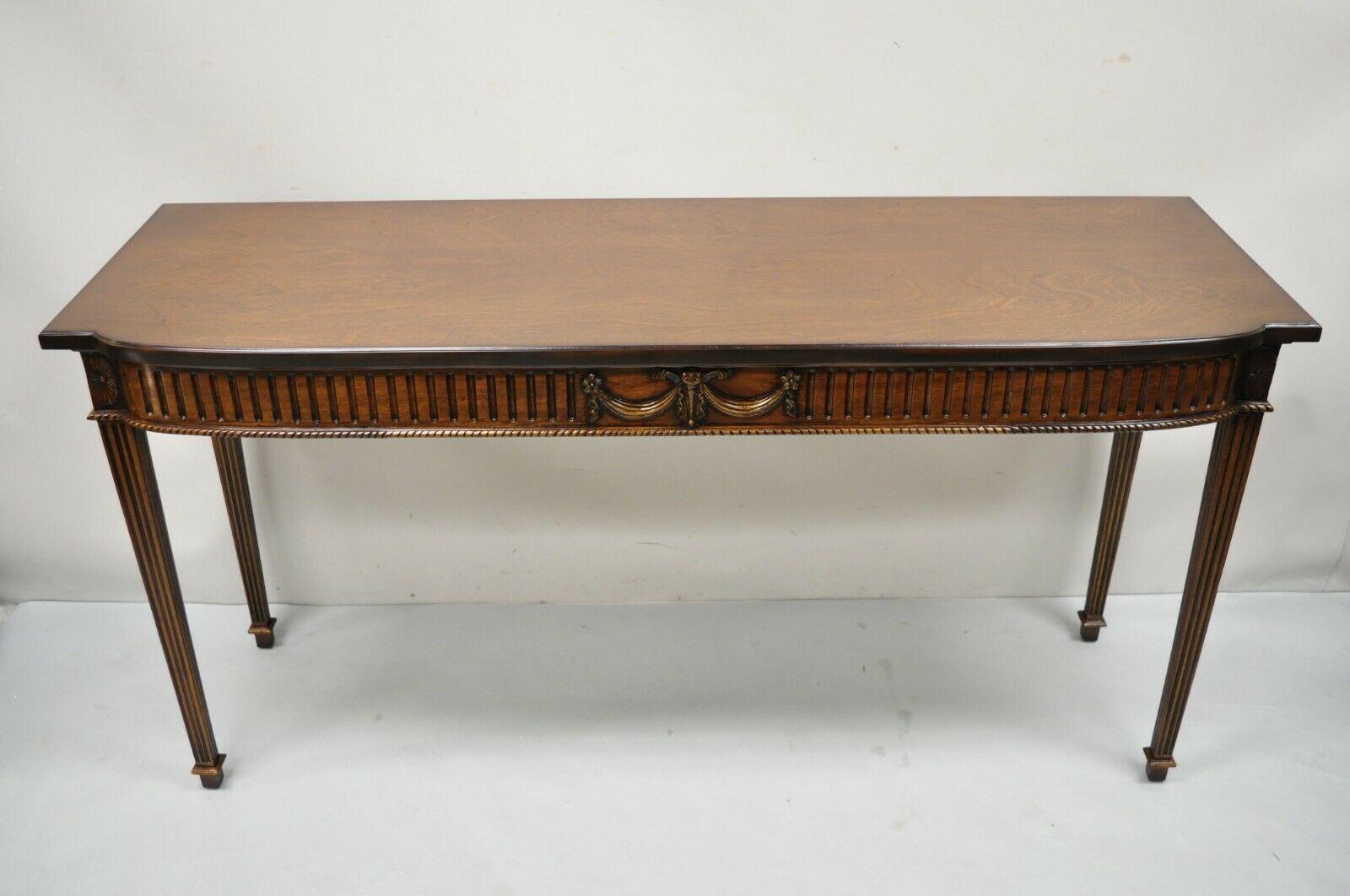 Vintage English George III Style Mahogany Sideboard Console Table 6