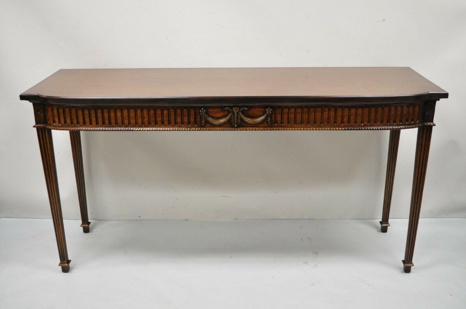 Vintage English George III Style Mahogany Sideboard Console Table 7