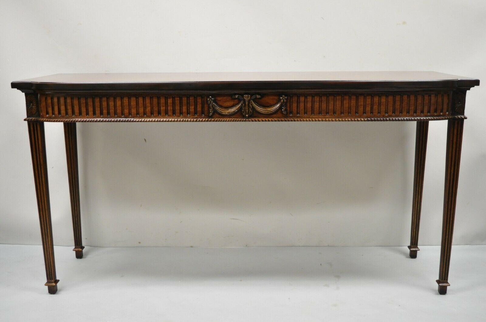 Vintage English George III Style Mahogany Sideboard Console Table 8
