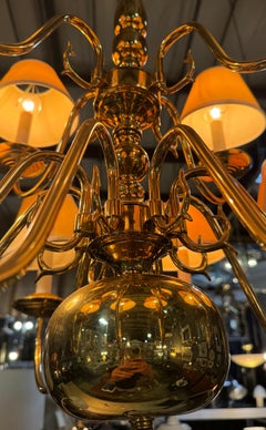 Vintage English Georgian style 12 arm Chandelier