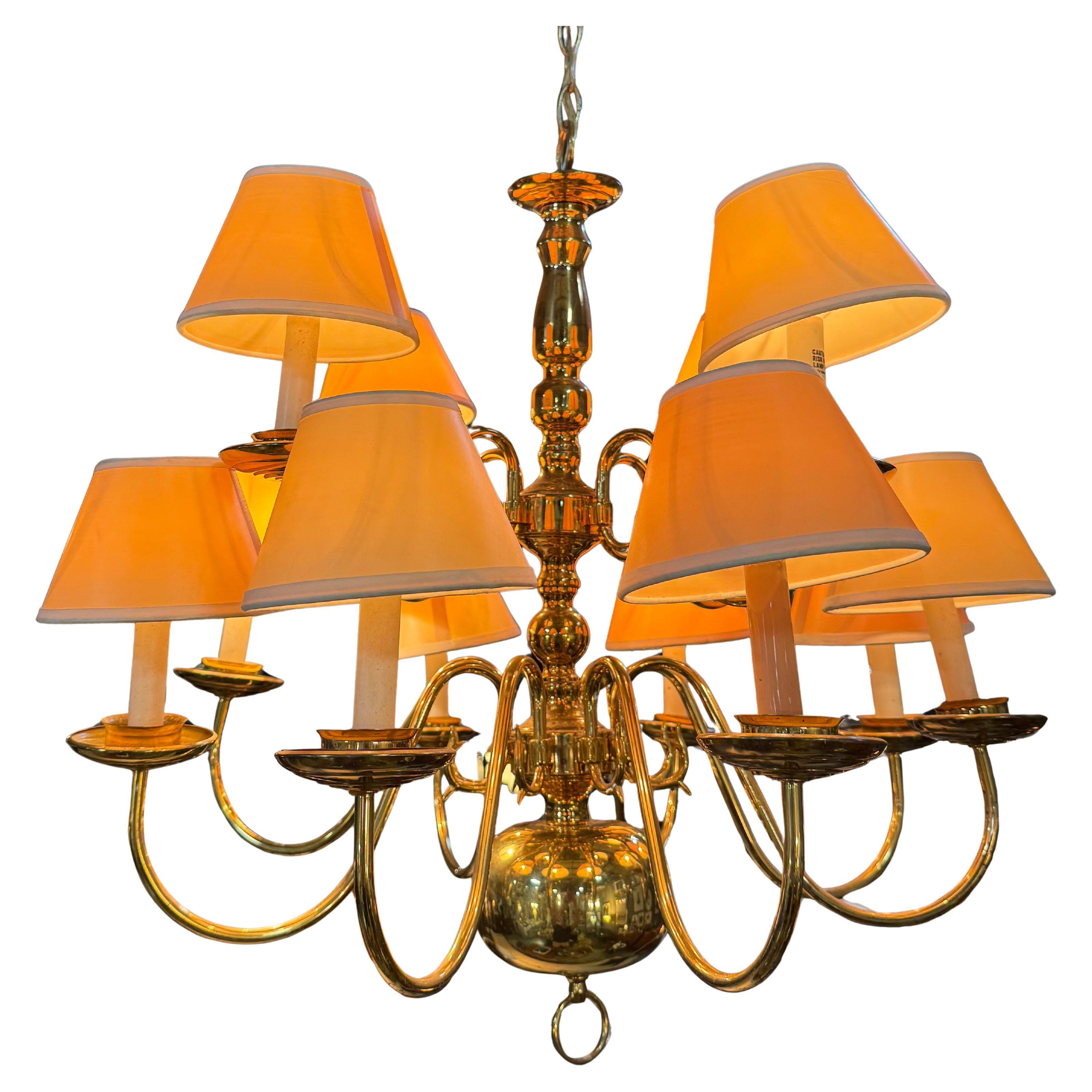 Vintage English Georgian style 12 arm Chandelier