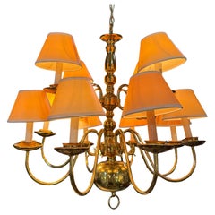 Vintage English Georgian style 12 arm Chandelier