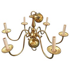 Vintage English Georgian style Six arm Chandelier
