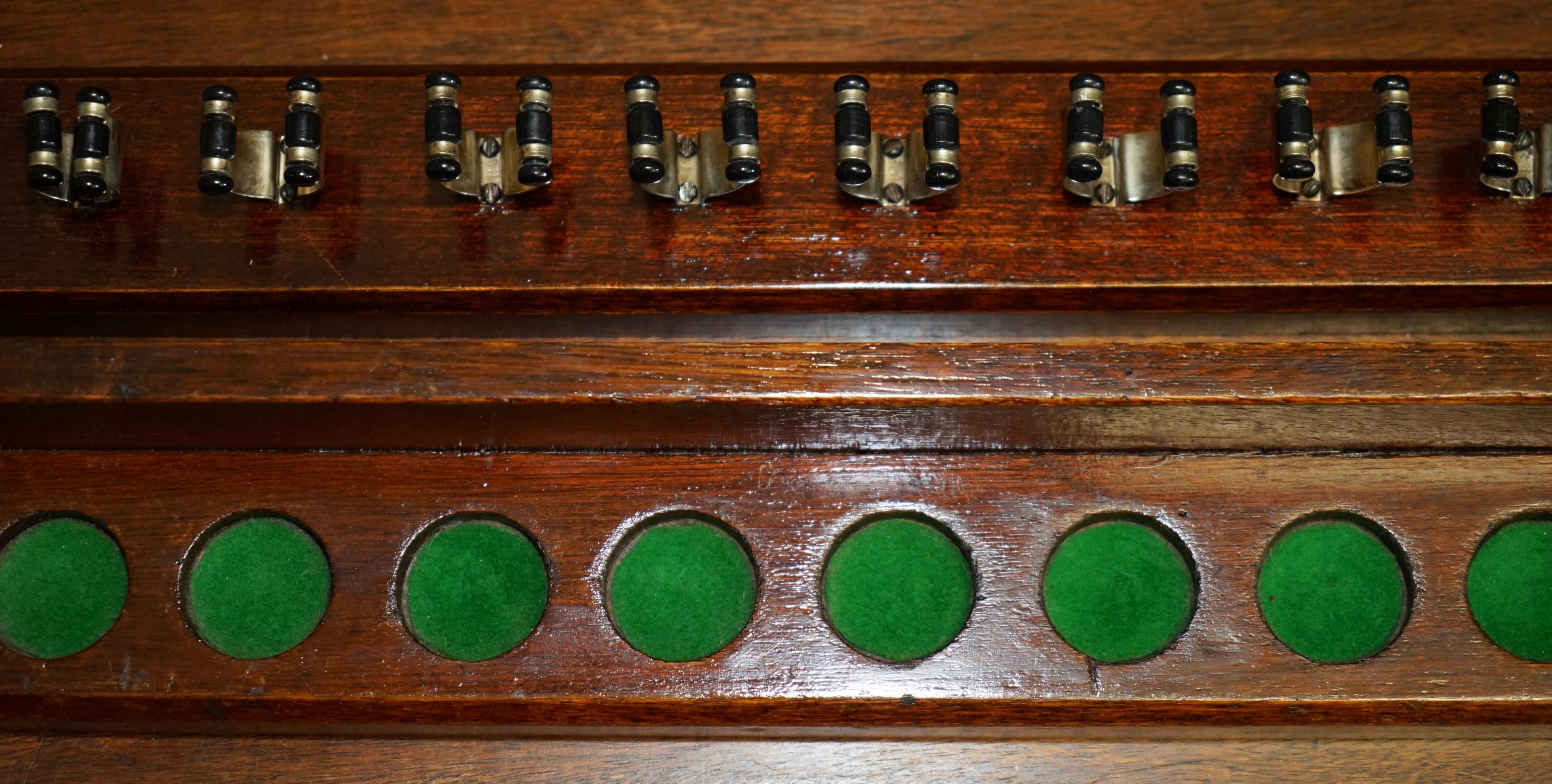 Victorian ViNTAGE ENGLISH HARDWOOD WALL MOUNTER SNOOKER POOL BILLIARDS CUE HOLDERS For Sale