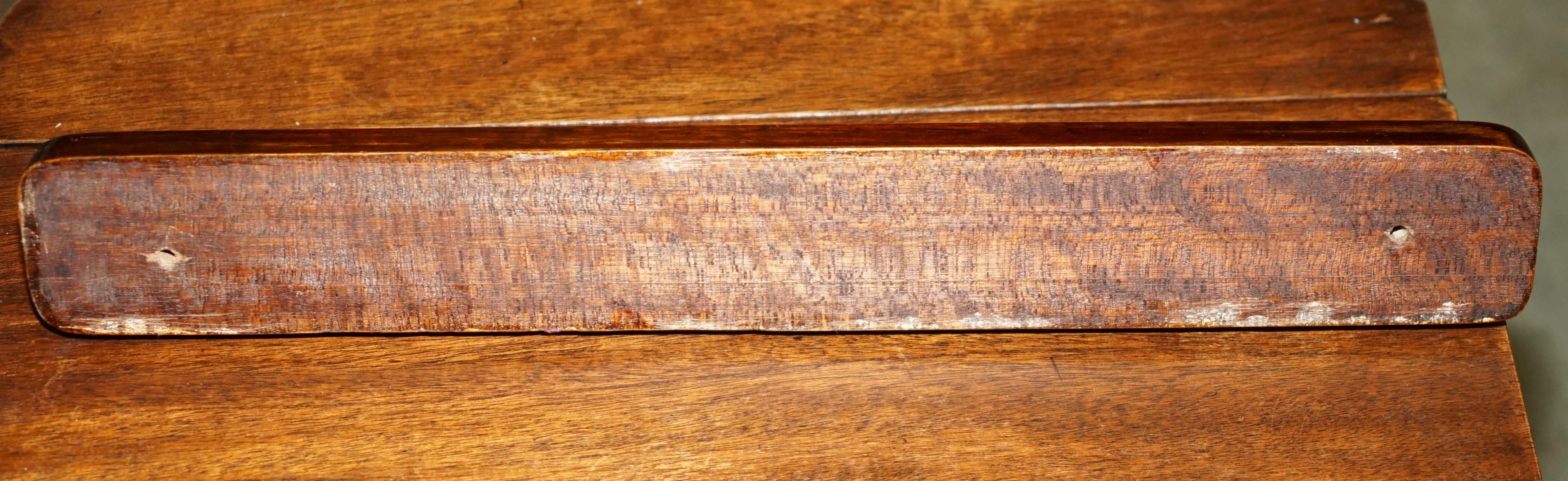 20th Century ViNTAGE ENGLISH HARDWOOD WALL MOUNTER SNOOKER POOL BILLIARDS CUE HOLDERS For Sale