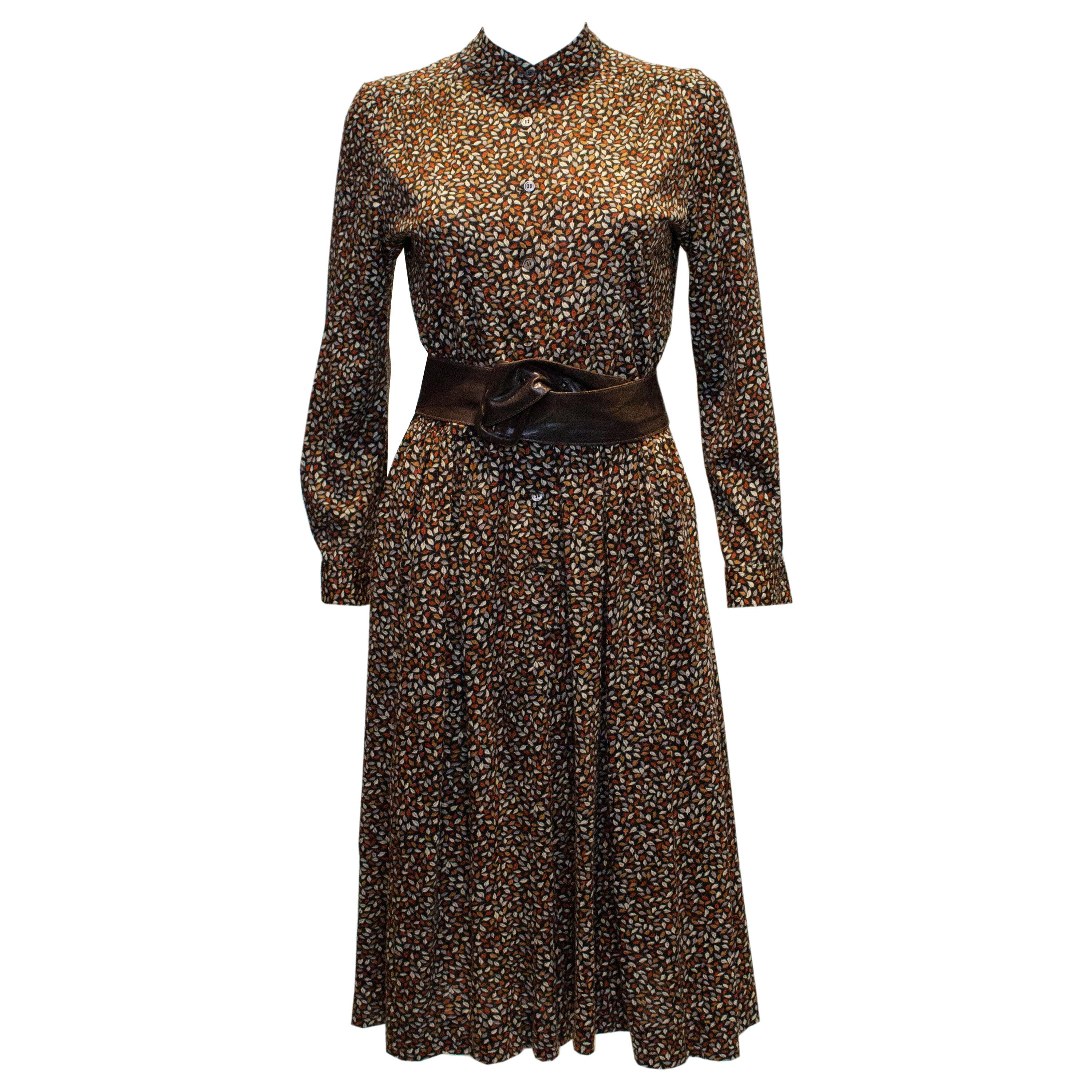 Vintage English Lady Day Dress