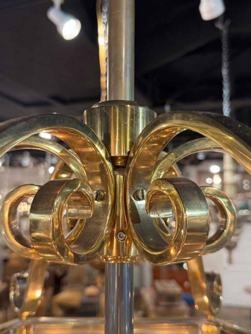 Vintage English Large Scale vergoldetem Messing Laterne (Englisch) im Angebot