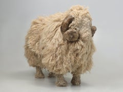Englische Vintage-Skulptur eines großen Schafs aus Saum von preisgekrönter weiblicher Künstlerin