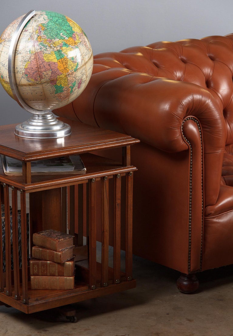 Vintage English Leather Chesterfield Sofa, 1960s at 1stdibs