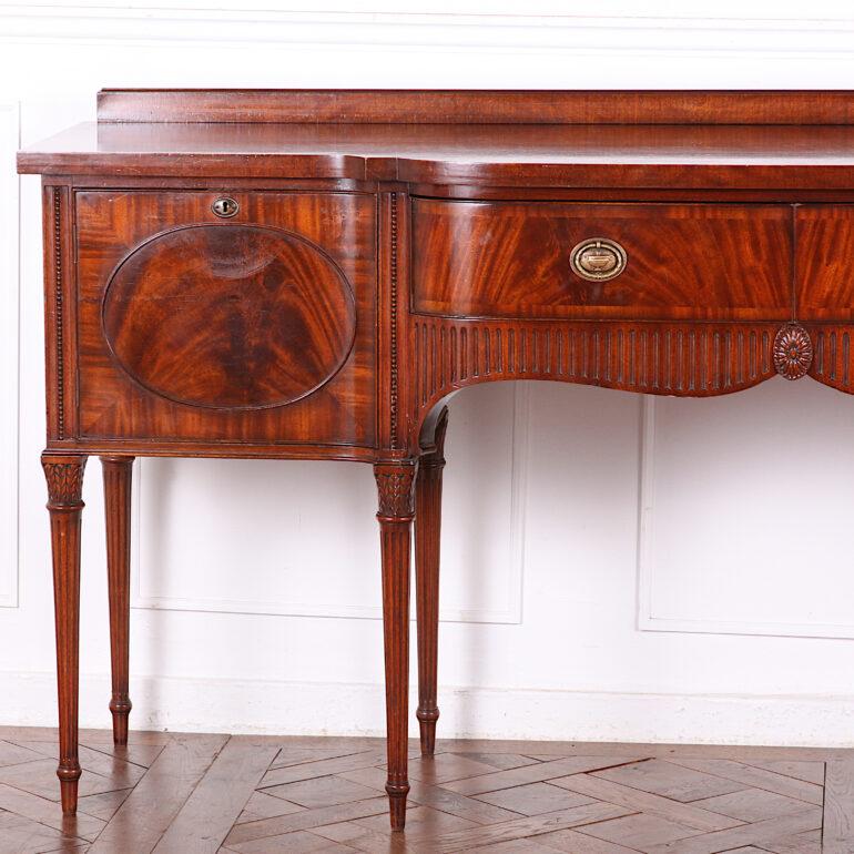 Vintage English-Made Sheraton Style Mahogany Sideboard 6