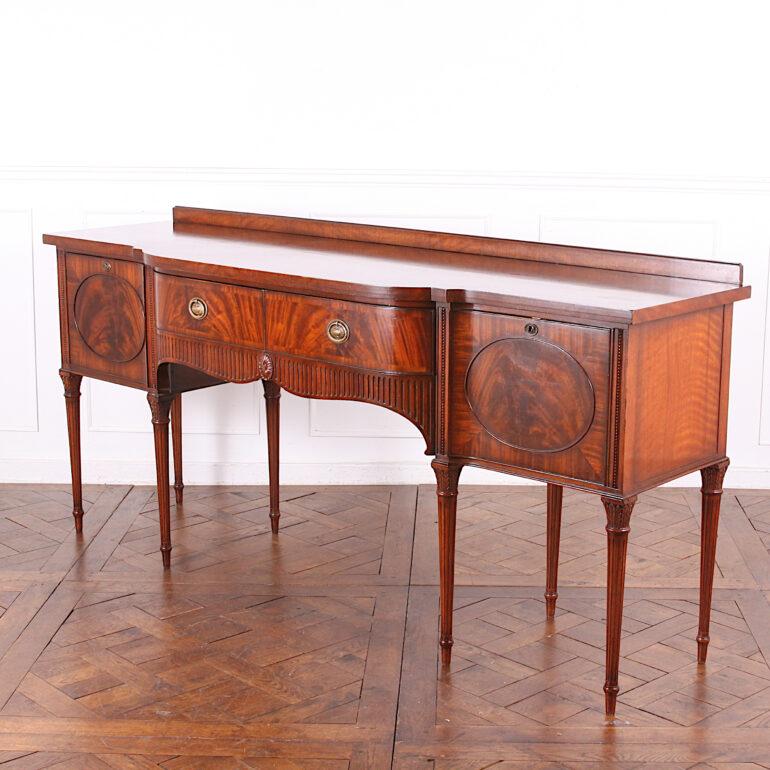 Vintage English-Made Sheraton Style Mahogany Sideboard 7