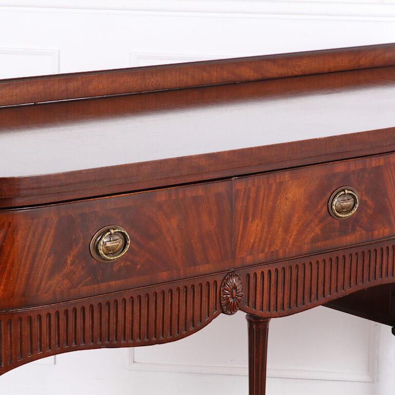 Vintage English-Made Sheraton Style Mahogany Sideboard 2