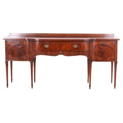 Vintage English-Made Sheraton Style Mahogany Sideboard