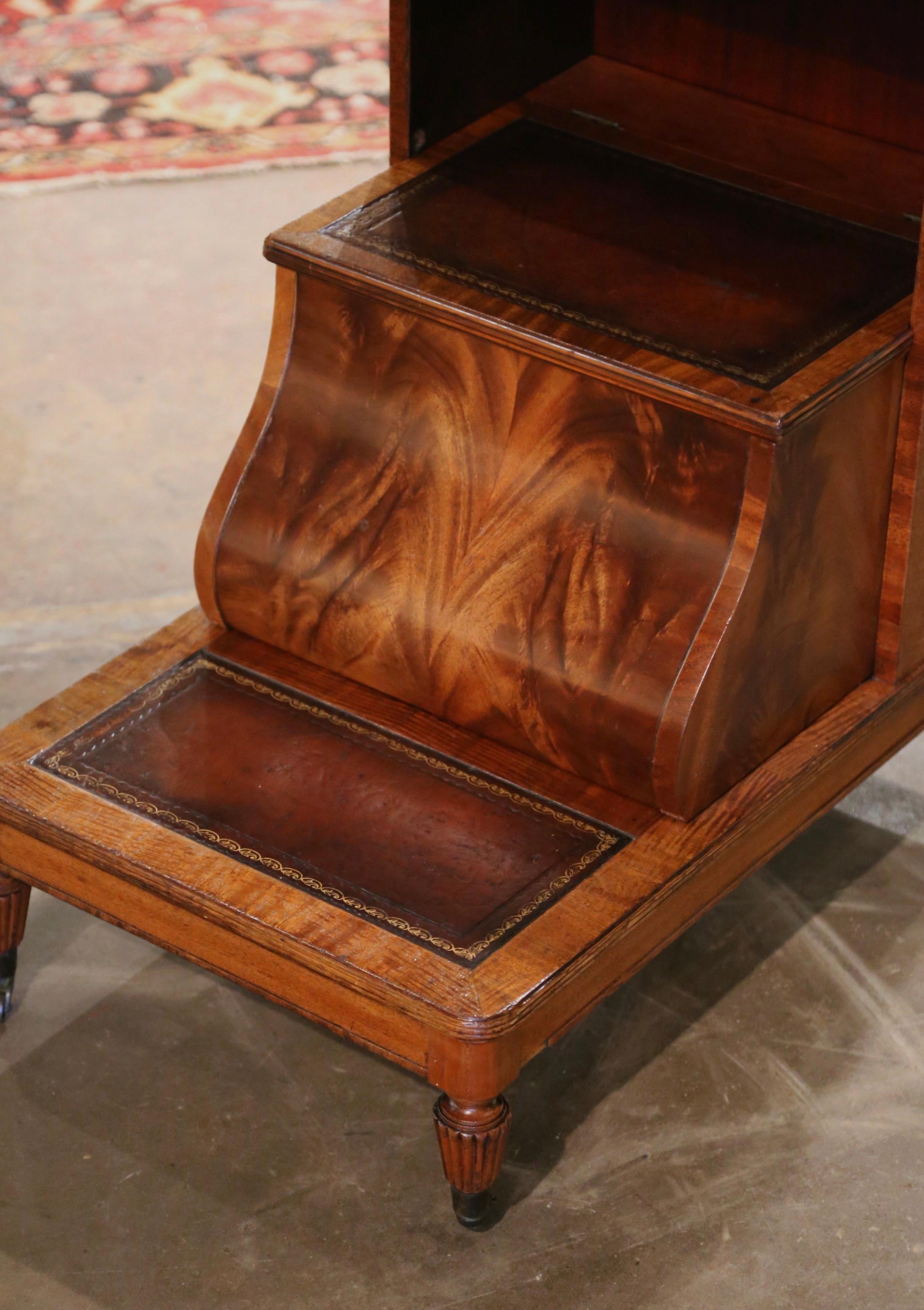 antique library step stool