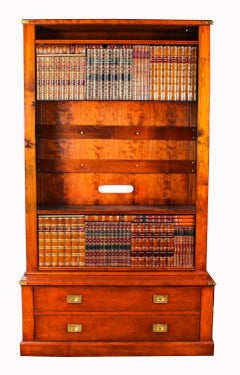 Vintage English Mahogany Concealed Flat Screen TV Cabinet, Late 20th Century