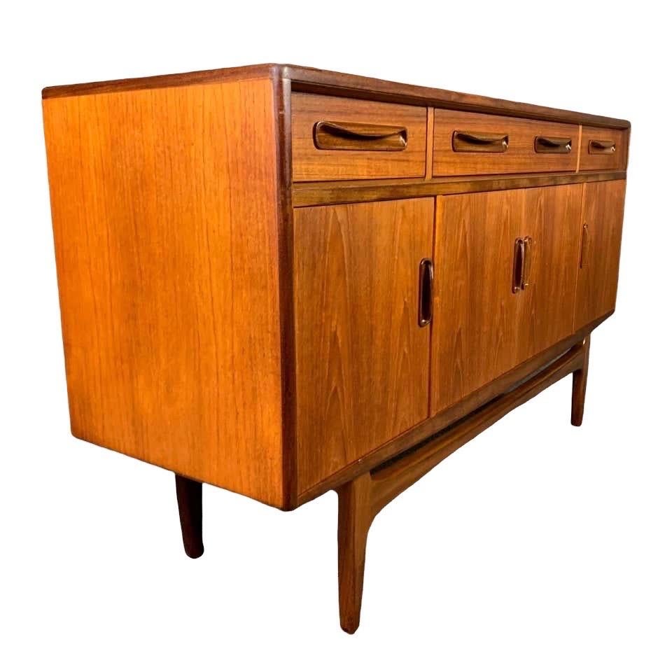 Mid-20th Century Vintage English Mid-Century Modern Credenza or Record Cabinet