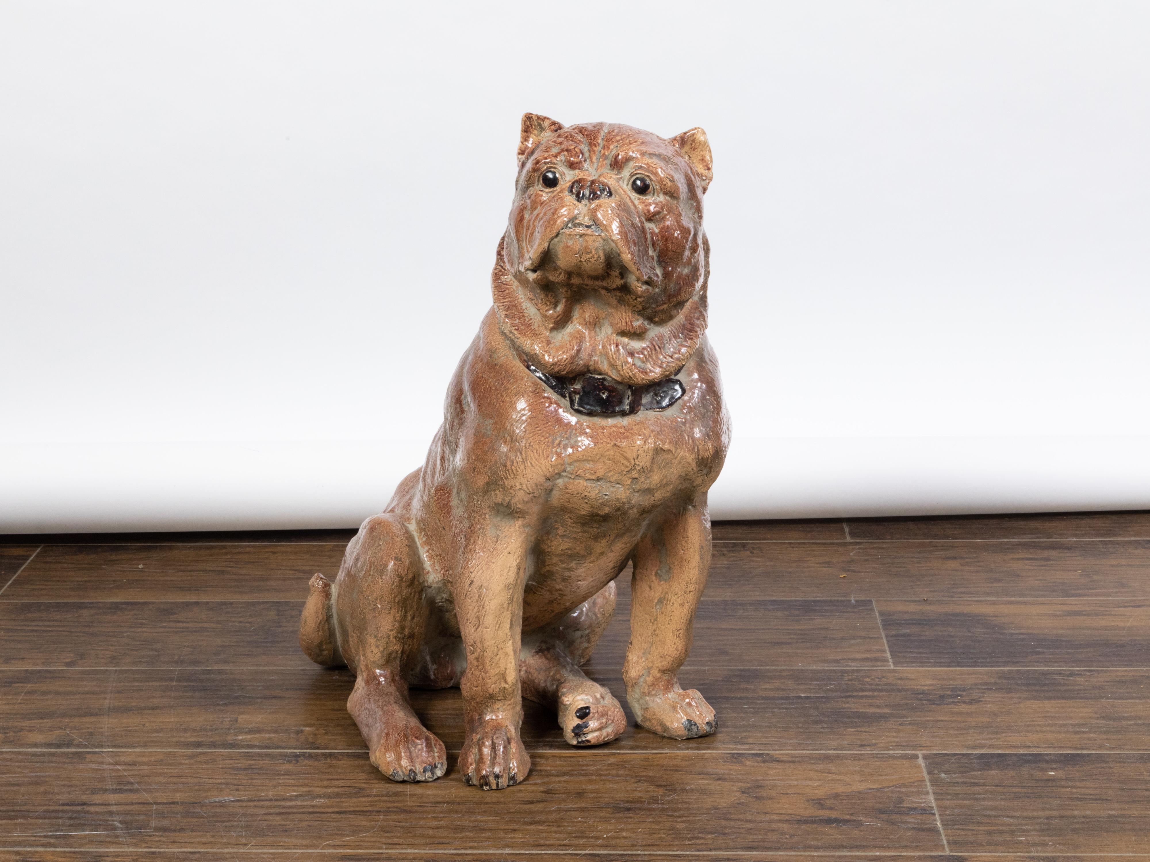 pottery bulldog