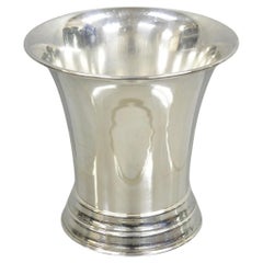 Vintage English Modernist Fluted Trumpet Champagne Wine Chiller Ice Bucket