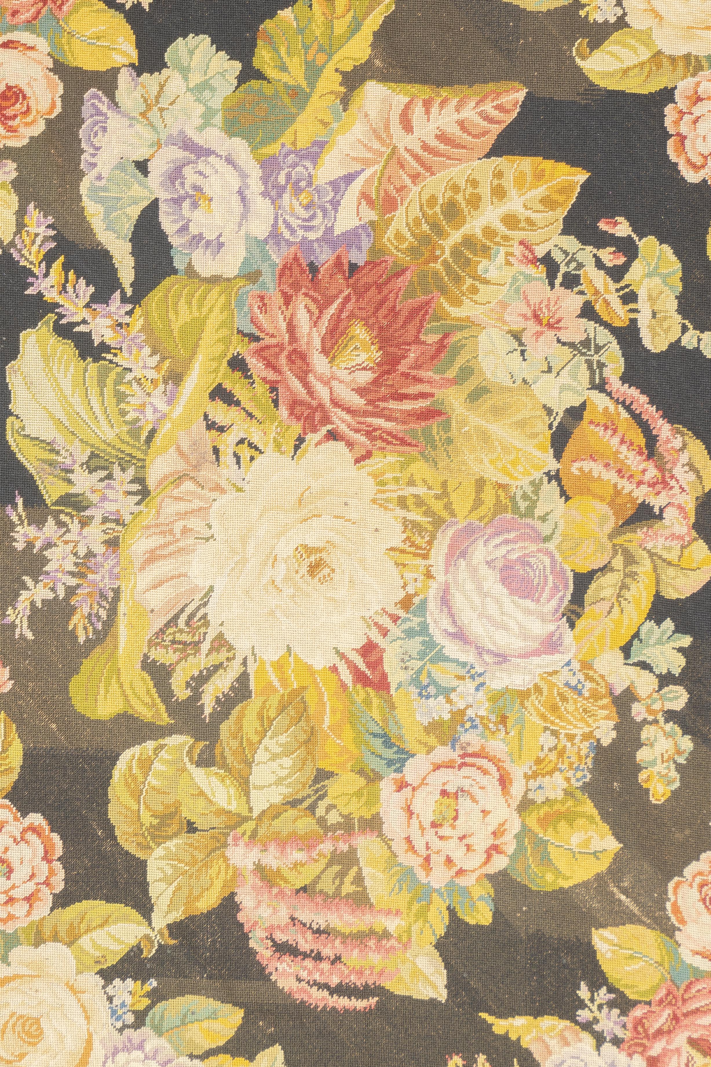 Vintage English Needle Point 5'0