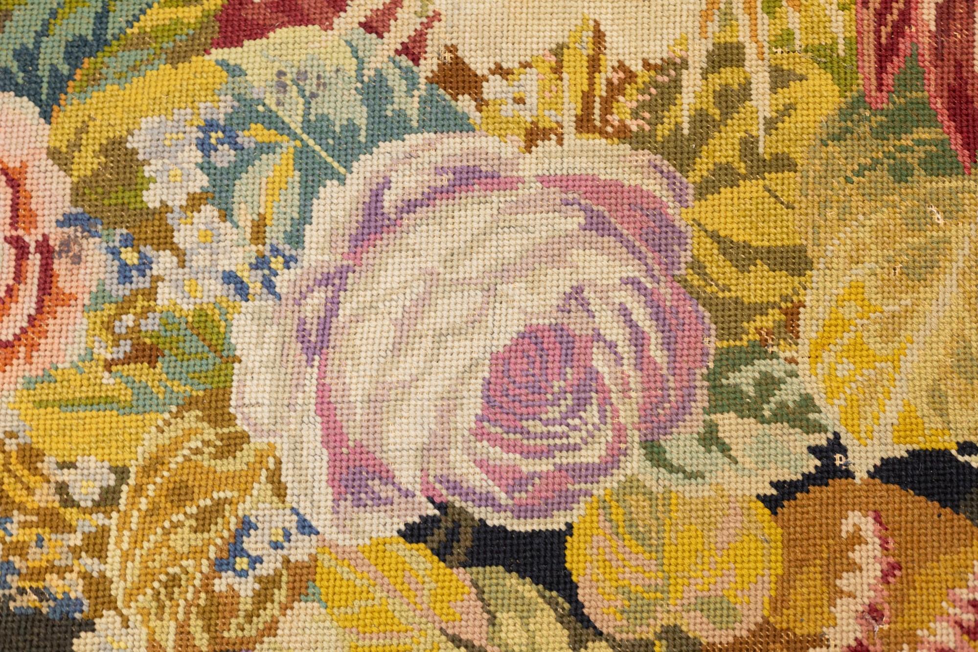 Vintage English Needle Point 5'0