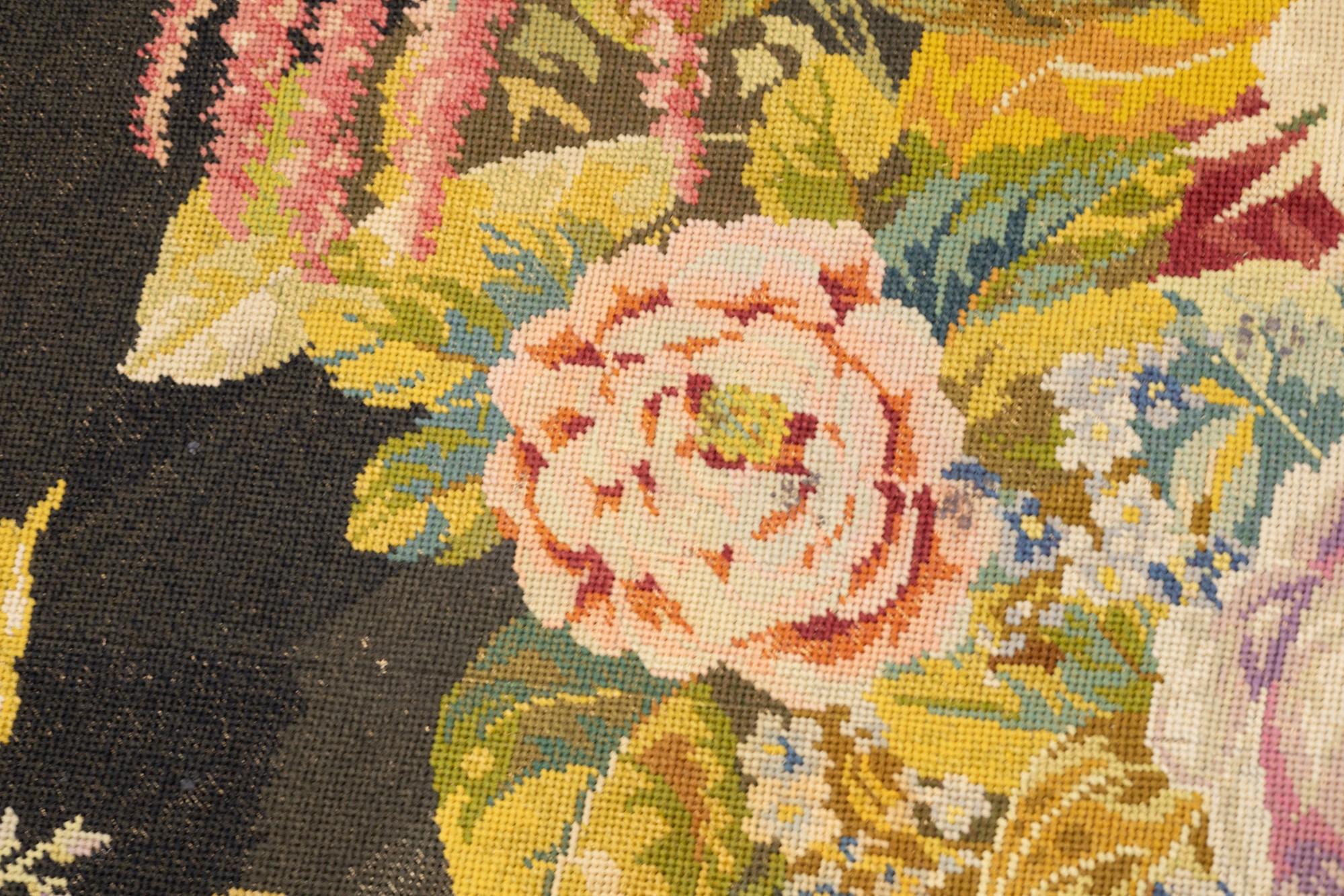 20th Century Vintage English Needle Point 5'0