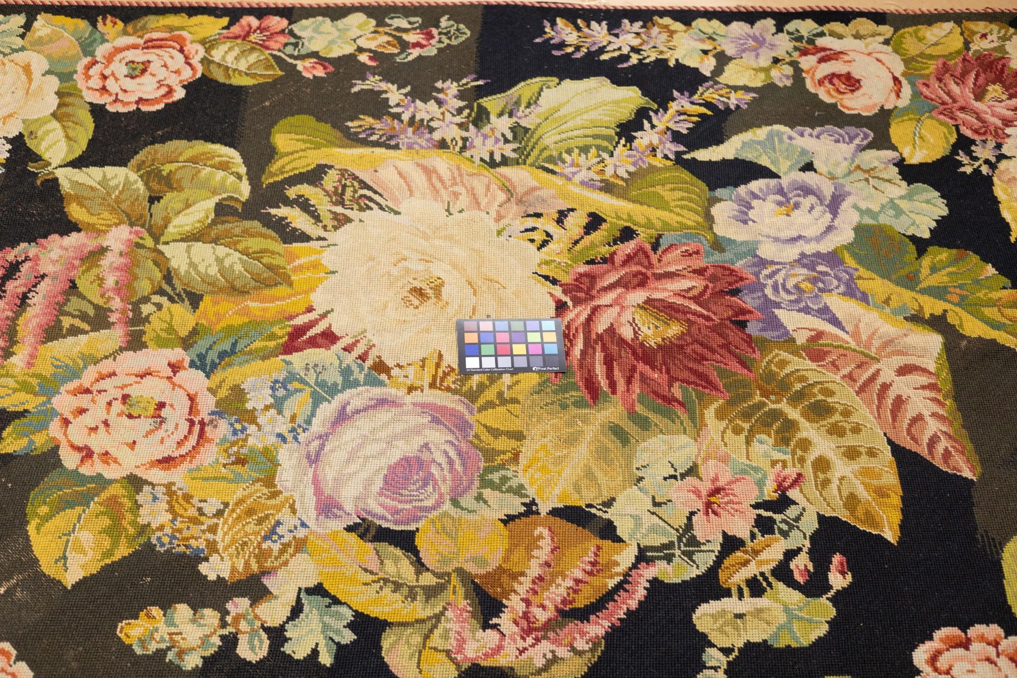 Vintage English Needle Point 5'0