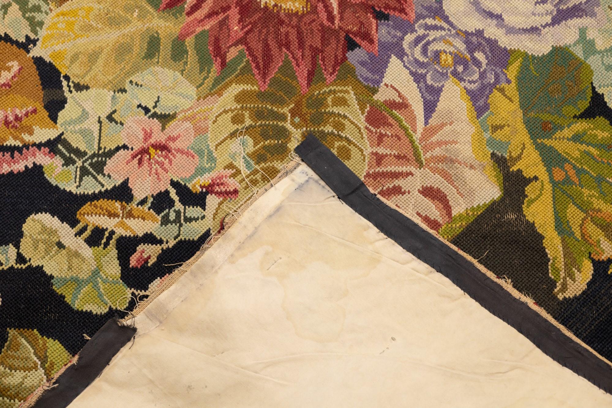 Vintage English Needle Point 5'0
