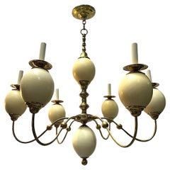 Vintage English Ostrich Egg Chandelier
