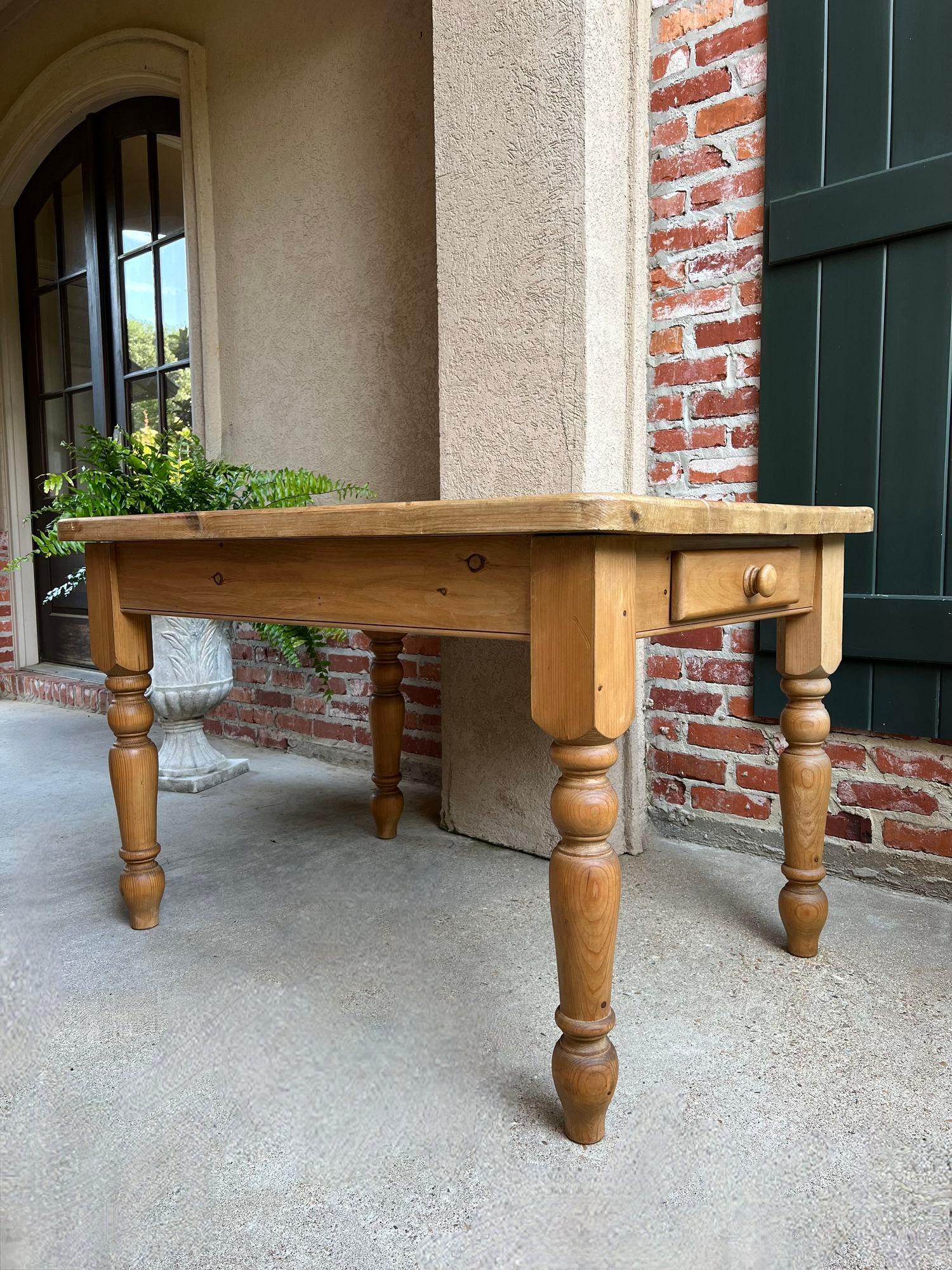 Vintage English Pine Farm Table Kitchen Island Sofa Table Farmhouse Country.

Direct from England, (YES, our English container finally arrived, and we have some amazing English antiques, and of course, lots of barley twist)! This 4 ft. length is a