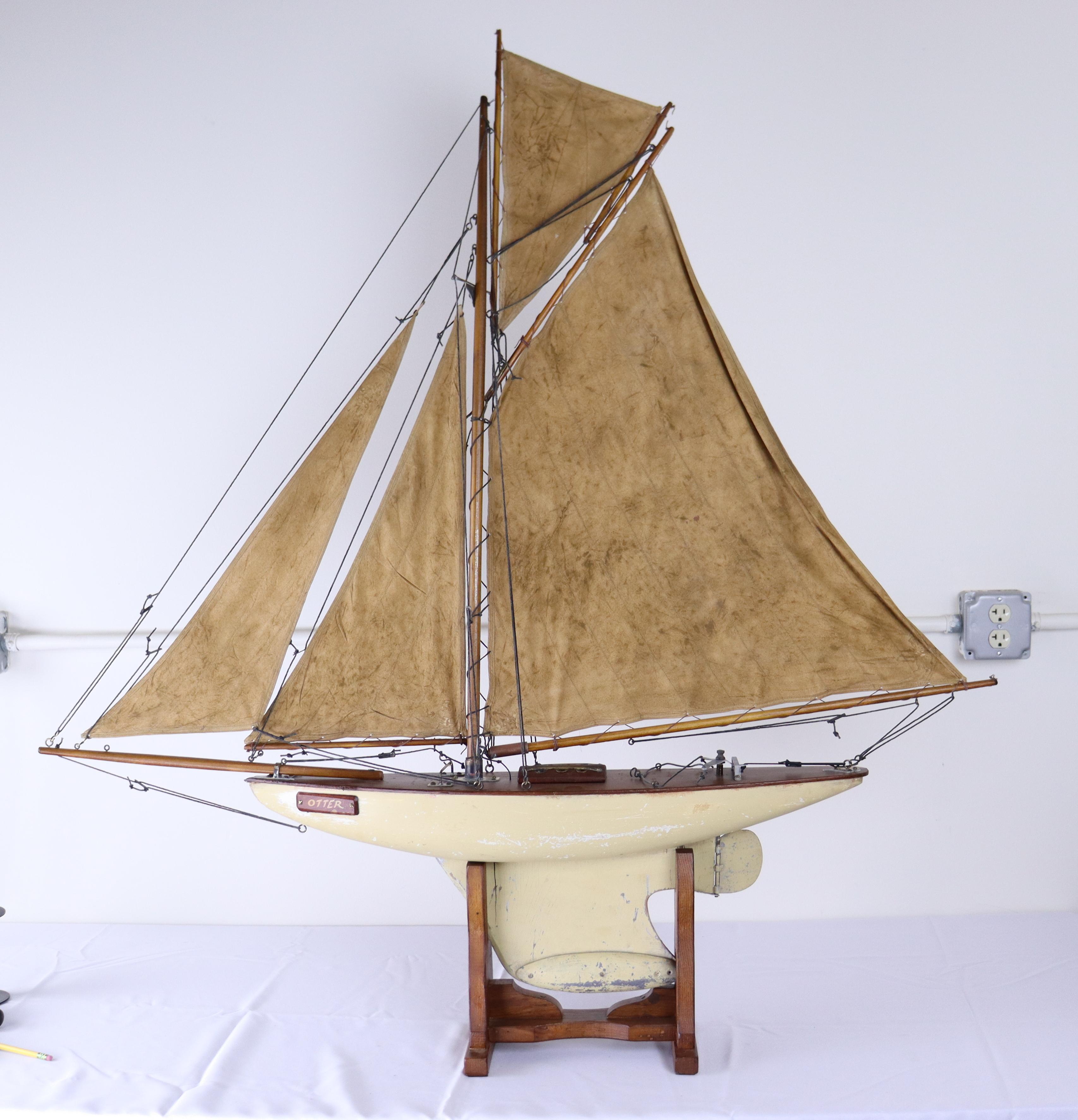 The largest vintage model yacht we have ever had in the store!  Christened 