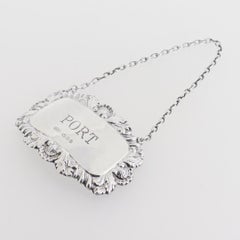 Vintage English Port Decanter / Liquor Label by Richards & Knight