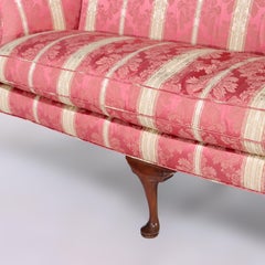 Vintage English Queen Anne Camel Back Sofa 20thC