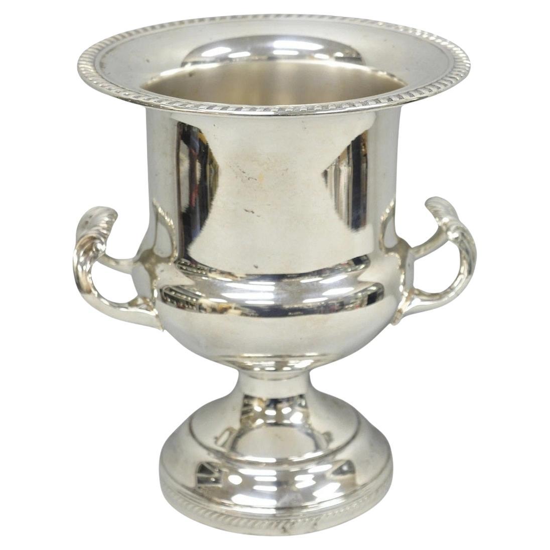 Vintage English Regency Style Silver Plated Champagne Chiller Bar Ice Bucket