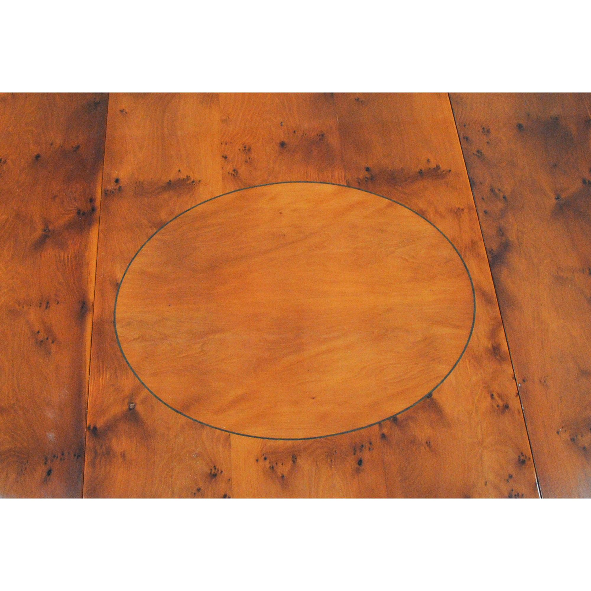 Vintage English Round to Oval Dining Table For Sale 6