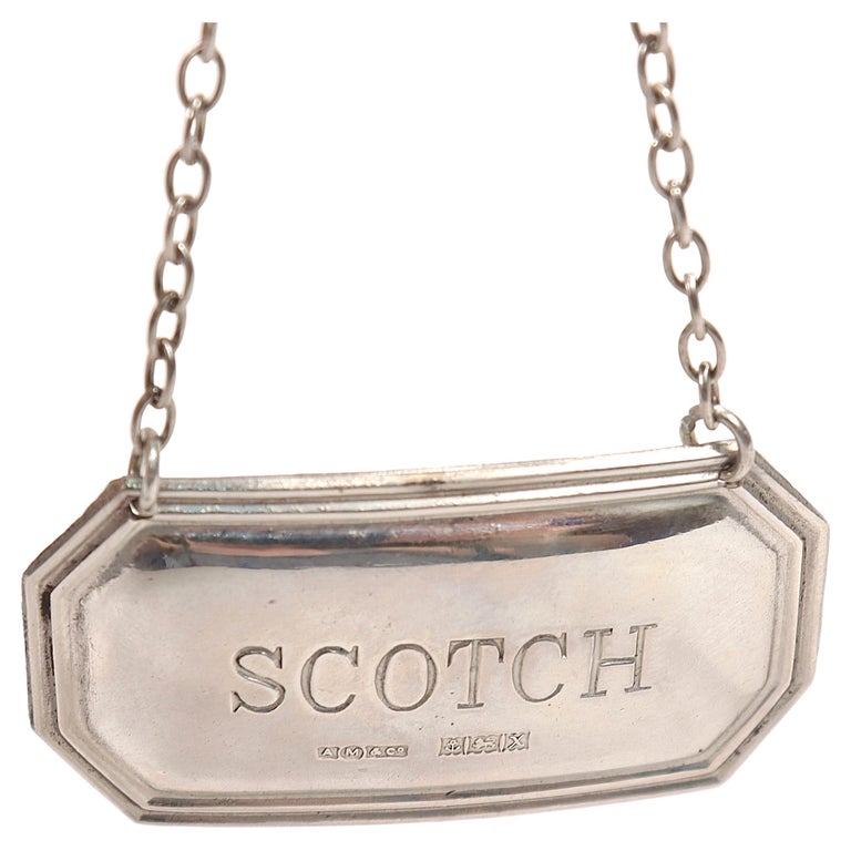 Silver Decanter Labels - 20 For Sale on 1stDibs | antique ...